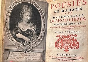 [Literature, Women, poetry 1708] Poesies de madame et de mademoiselle Deshoulieres. Nouvelle edit...