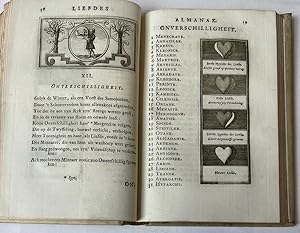 [Literature, love 1721] Eeuwigduurende liefdes almanak, zinnebeeldig, volgens den algemeenen Alma...