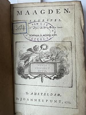 [Vondel 1773] Maagden. Treurspel. Amsteldam, Joannes Punt, 1773, 70 pp.