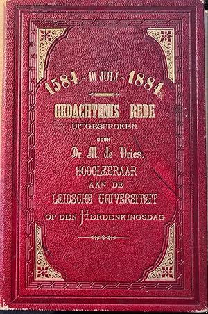 De vader des vaderlands. Gedenkrede den 10-7-1884 in de Nieuwe Kerk te Delft uitgesproken, Delft,...