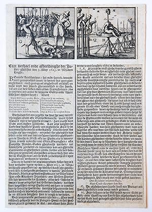 'Cort verhael ende afbeeldinghe der justie, gheschiet den 5 Mey 1623 in 's Gravenhaghe'; executio...