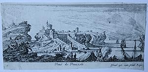 Imagen del vendedor de Antique print, etching | View of Pozzuoli, published ca. 1640, 1 p. a la venta por Antiquariaat Arine van der Steur / ILAB