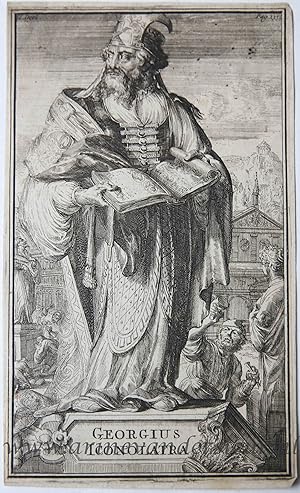 [Antique print, etching and engraving, 1701] GREGORIUS ICONOLATRA (Pope Gregory I, Gregorio Magno...