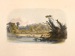 Seller image for Punka Indians Encamped on the Banks of the Missouri. Campirende Punka-Indianer. Indiens Poncas Campes. for sale by Shapero Rare Books