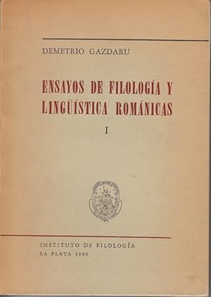 Imagen del vendedor de ENSAYOS DE FILOLOGA Y LINGSTICA ROMNICAS I a la venta por Librera Vobiscum