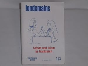 Bild des Verkufers fr Laicit und Islam in Frankreich: 113, 30. Jahrgang 2004. zum Verkauf von Der-Philo-soph