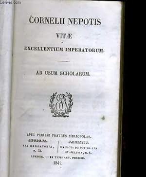 Bild des Verkufers fr EXCELLENTIUM IMPERATORUM - AD USUM SCHOLARUM zum Verkauf von Le-Livre