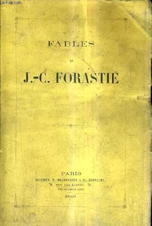 Imagen del vendedor de FABLES DE J.-C. FORASTIE. a la venta por Le-Livre