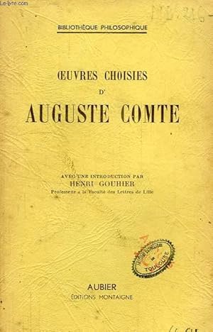 Seller image for OEUVRES CHOISIES for sale by Le-Livre