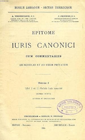 Bild des Verkufers fr EPITOME IURIS CANONICI CUM COMMENTARIIS, AD SCHOLAS ET AD USUM PRIVATUM, TOMUS I, LIBRI I ET II CODICIS IURIS CANONICI zum Verkauf von Le-Livre