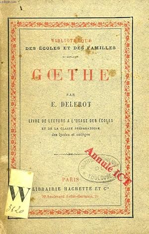 Imagen del vendedor de GOETHE a la venta por Le-Livre