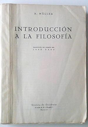 Imagen del vendedor de Introduccin A La Filosofa a la venta por Librera Salvalibros Express