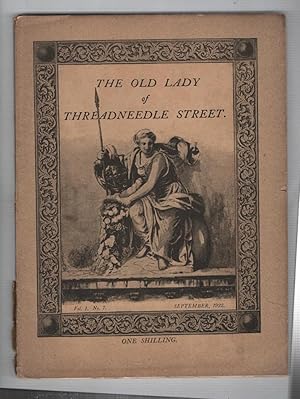 Seller image for The Old Lady on Threadneedle Street : Volume 1 Number 7. September 1922 for sale by Recycled Books & Music