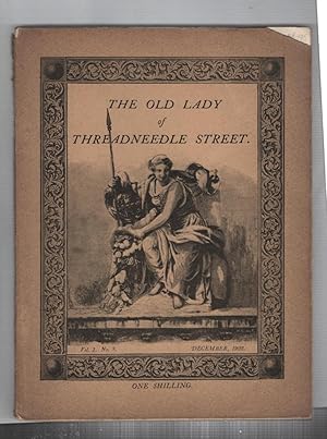 Image du vendeur pour The Old Lady on Threadneedle Street : Volume 1 Number 8. December 1922 mis en vente par Recycled Books & Music