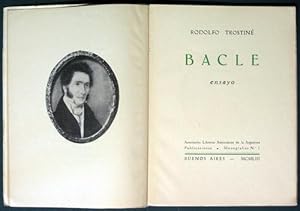 Imagen del vendedor de Bacle. Ensayo a la venta por Kaaterskill Books, ABAA/ILAB