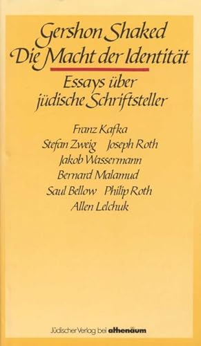 Immagine del venditore per Die Macht der Identitt : Essays ber jdische Schriftsteller venduto da AHA-BUCH GmbH