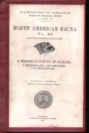 NORTH AMERICAN FAUNA, NO. 45 Biological Survey of Alabama