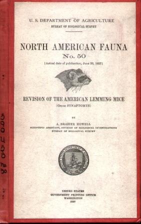 Image du vendeur pour NORTH AMERICAN FAUNA NO. 50 Revision of the American Lemming Mice mis en vente par Nick Bikoff, IOBA