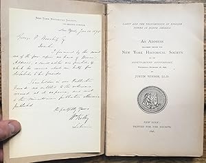 Cabot and the Transmission of English power in North America : an address delivered before the Ne...