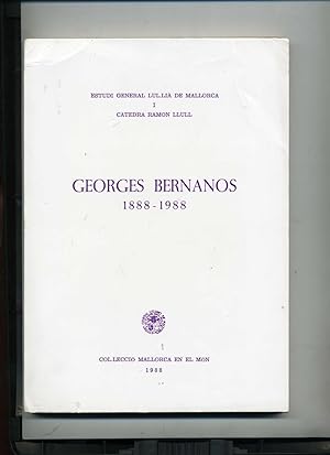 Image du vendeur pour GEORGES BERNANOS 1888 - 1988 mis en vente par Librairie CLERC