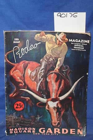 Image du vendeur pour 16th Annual Rodeo Magazine Madison Square Garden, NYC Vol XV No. 8 mis en vente par Princeton Antiques Bookshop