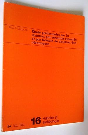 Étude préliminaire sur la datation par sériation cumulée et par formule de datation des céramiques