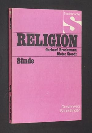 Bild des Verkufers fr Snde : Versuch d. Erschliessung e. zentralen christl. Symbols. ; Dieter Stoodt zum Verkauf von Antiquariat Kretzer