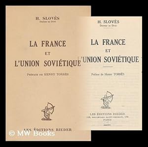 Seller image for La France Et L'Union Sovietique for sale by MW Books