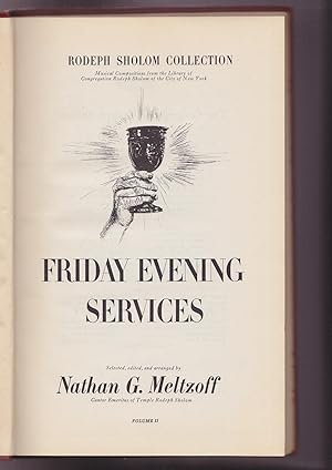 Seller image for Friday Evening Services. Volume II. Rodeph Sholom Collection for sale by Meir Turner