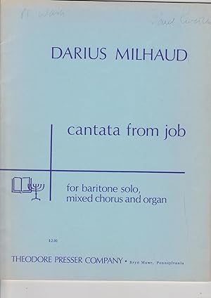 Cantata from Job for Baritone Solo, Mixed chorus and Organ