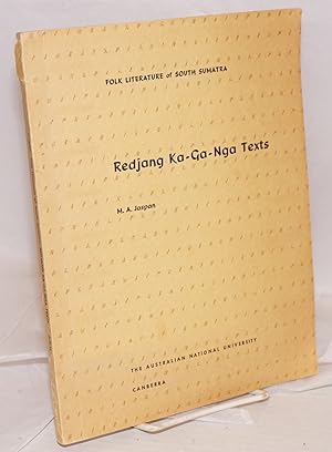 Seller image for Folk Literature of South Sumatra: Redjang Ka-Ga-Nga Texts for sale by Bolerium Books Inc.