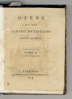 Bild des Verkufers fr Opere. zum Verkauf von Libreria Oreste Gozzini snc
