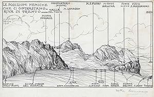 "Le posizioni nemiche che ci contrastano - Riva di Trento". (Seguono l'ubicazione delle varie loc...