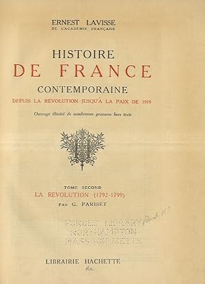 Histoire de France contemporaine depuis la Revolution jusqu'à la paix de 1919 (.)