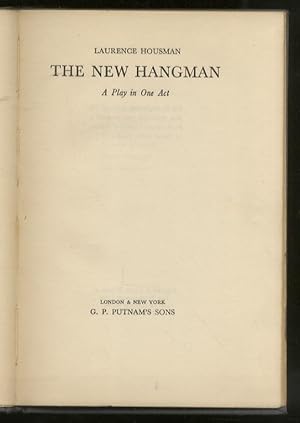 Imagen del vendedor de The New Hangman. A Play in One Act. a la venta por Libreria Oreste Gozzini snc