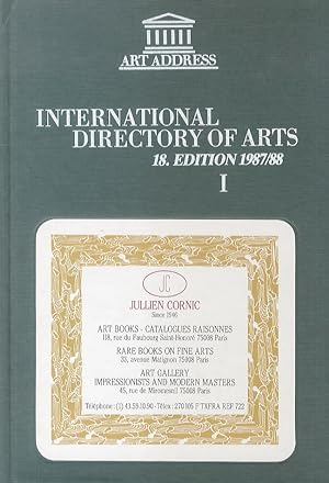 Directory (International) of Arts - Annuario Internazionale delle Belle Arti. (Museums - Universi...