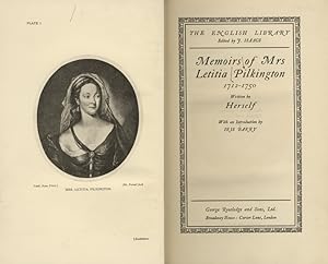 Memoirs (.) 1712-1750. Written by Herself. With an introduction by Iris Barry.