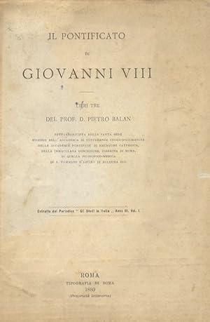 Bild des Verkufers fr Il Pontificato di Giovanni VIII. zum Verkauf von Libreria Oreste Gozzini snc