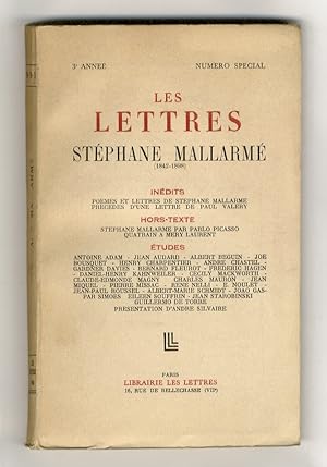 Lettres (Les). 3e Année. Numero special. Stéphane Mallarmé.