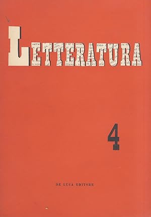 Letteratura. Rivista di lettere e di arte contemporanea. Direttore Alessandro Bonsanti. Anno I [t...