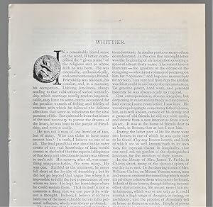Seller image for Whittier for sale by Legacy Books II