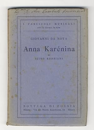 Anna Karenina di Iginio Robbiani.