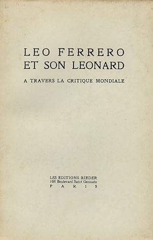 Leo Ferrero et son Leonard. A travers la critique mondiale.