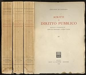 Scritti di diritto pubblico, raccolti e coordinati da Gino De Gennaro & Guido Landi.