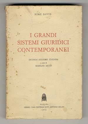 I grandi sistemi giuridici contemporanei. Seconda edizione italiana a cura di R. Sacco.