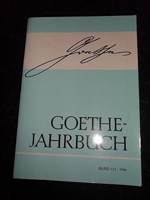 Seller image for Goethe-Jahrbuch for sale by Clement Burston Books