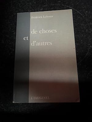 Image du vendeur pour De Choses et D'autres mis en vente par Clement Burston Books