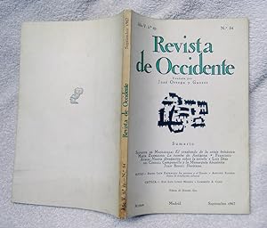 Imagen del vendedor de Revista De Occidente. n 54. El Trasfondo De La Crisis Britnica; La Tumba De Antgona; Nueva Divagacin Sobre La Novela; Campanella y La Monarqua Hispnica; Ilusitana a la venta por La Social. Galera y Libros