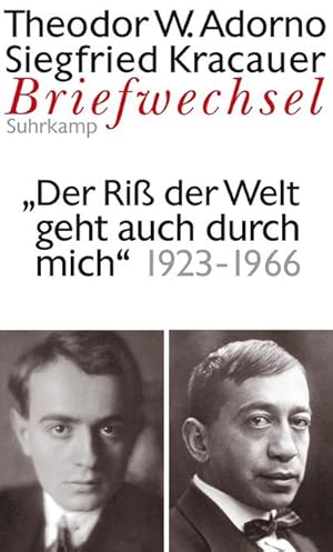 Seller image for Briefwechsel 7. Theodor W. Adorno/Siegfried Kracauer. Briefwechsel 1923-1966 : "Der Ri der Welt geht auch durch mich." Briefe und Briefwechsel for sale by AHA-BUCH GmbH