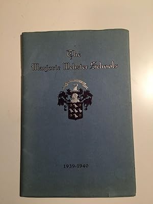 The Marjorie Webster Schools Incorporated Catalog for Twentieth Year 1939-1940